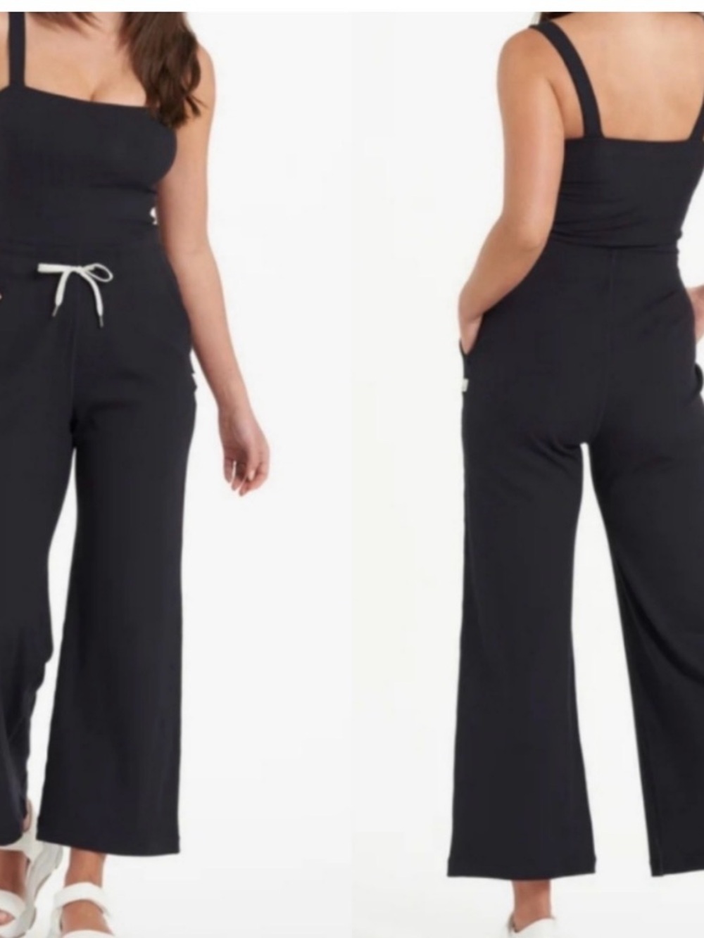 Vuori mudra drawstring jumpsuit navy